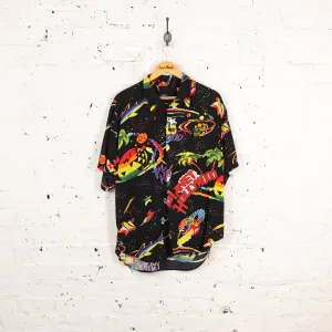 Planet Hollywood 90s Pattern Shirt - Black - L