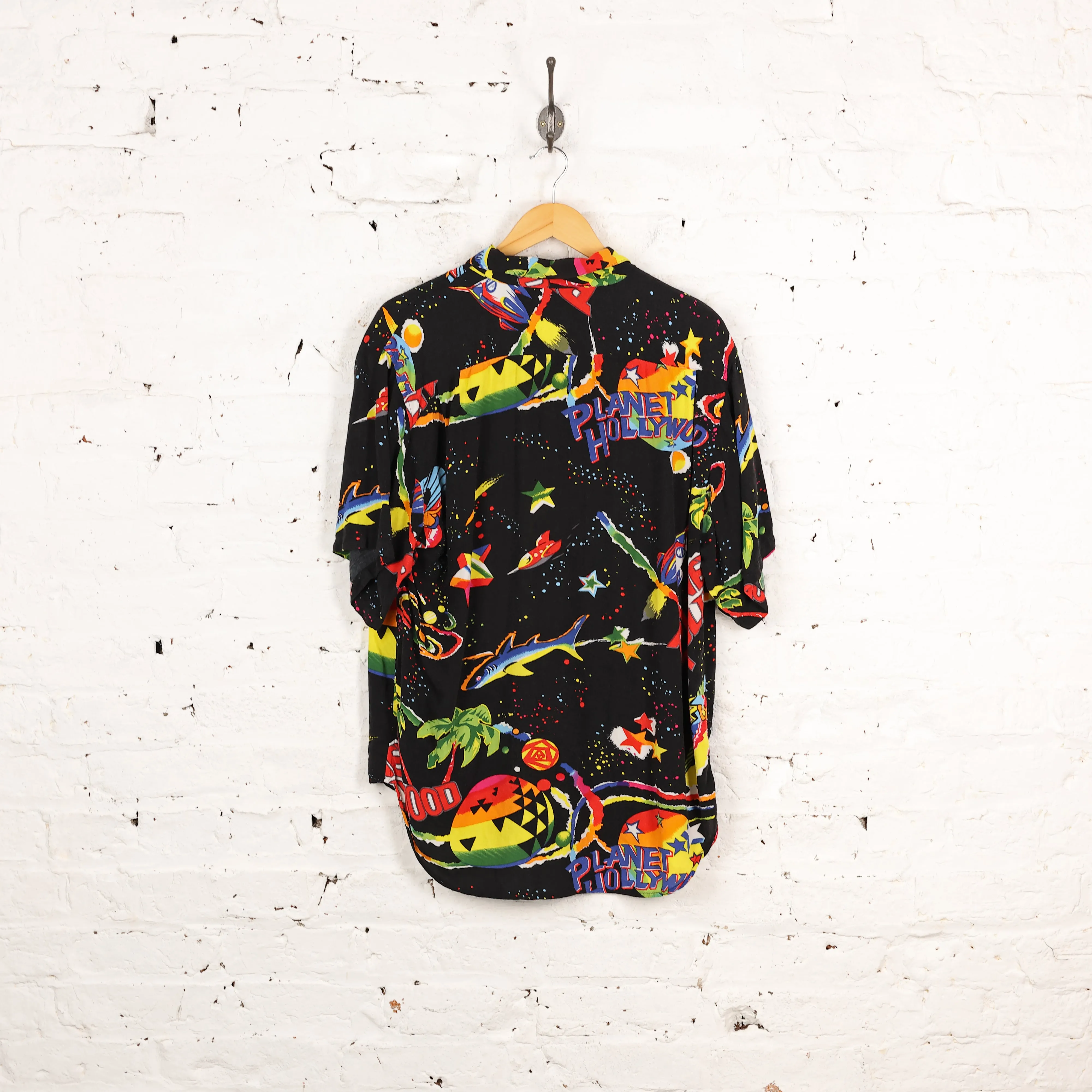 Planet Hollywood 90s Pattern Shirt - Black - L