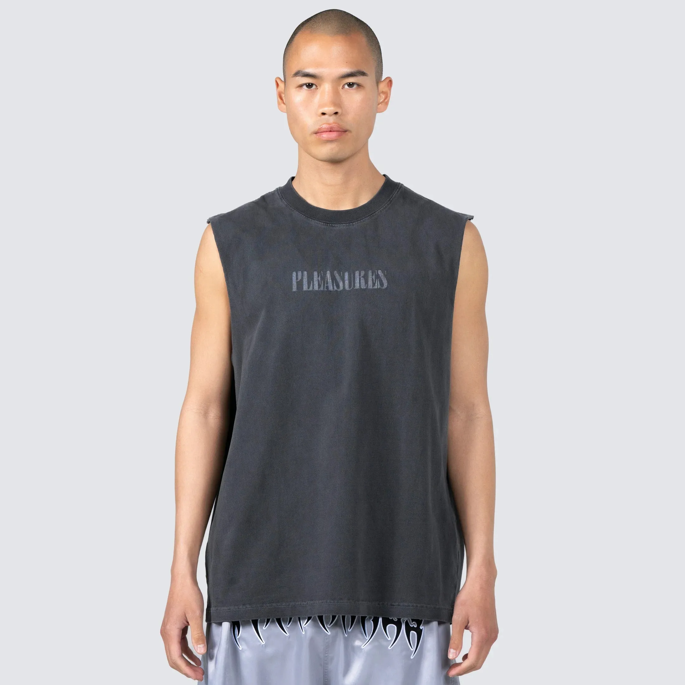 Pleasures Onyx Sleeveless Shirt 'Faded Black'