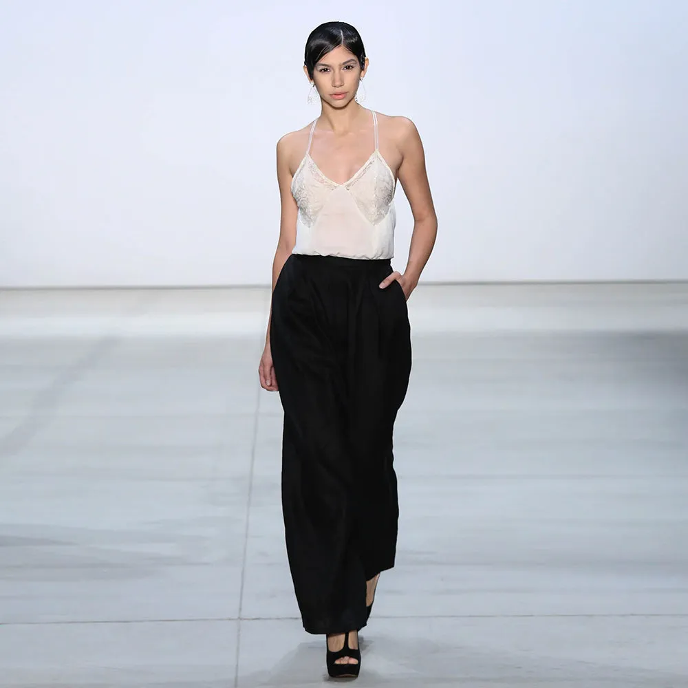 Pleated Linen Pants