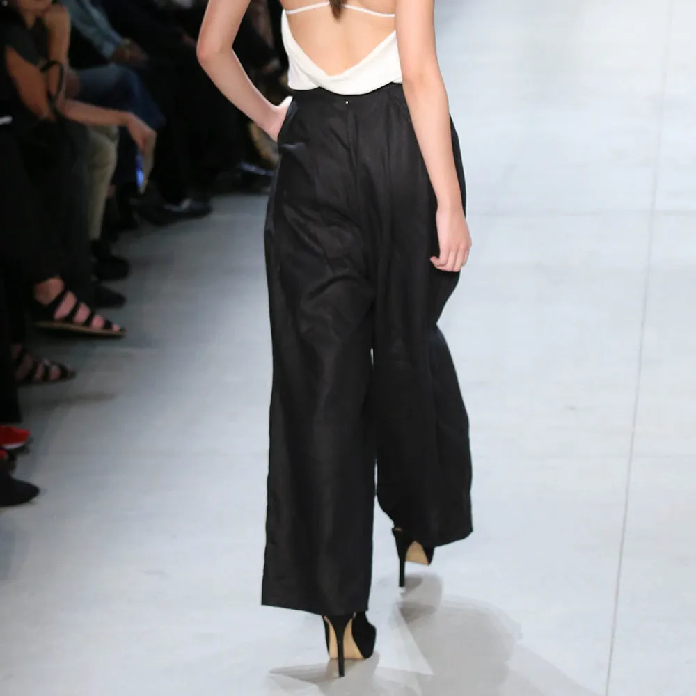 Pleated Linen Pants