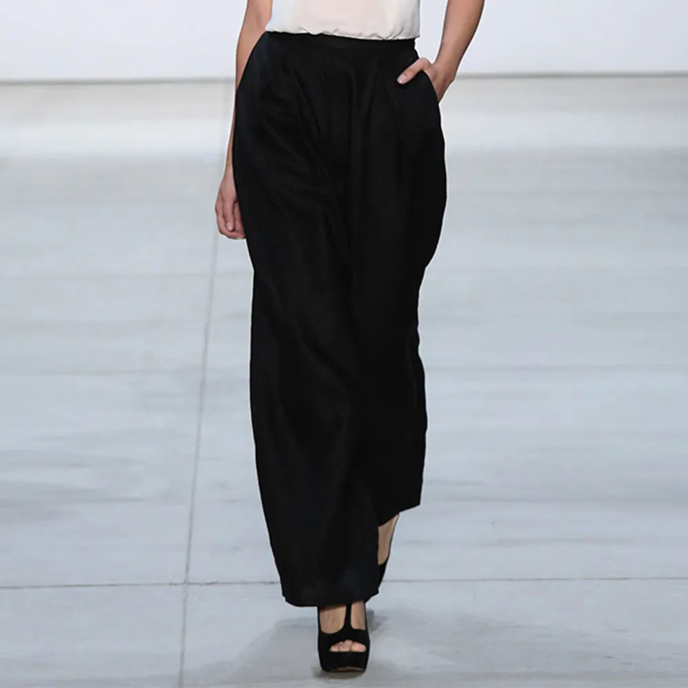 Pleated Linen Pants