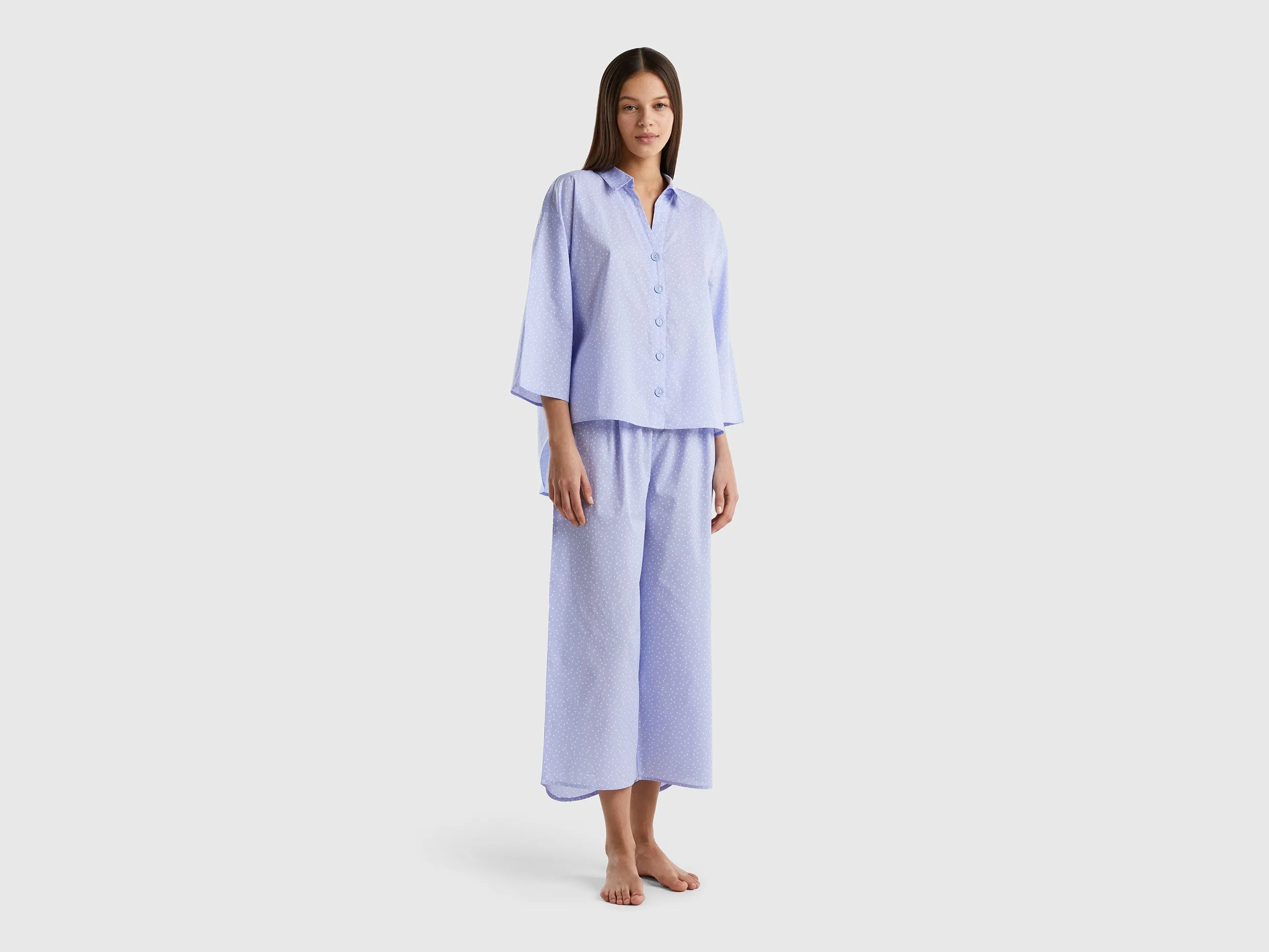 POLKA DOT PYJAMAS IN COTTON