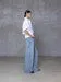 POPLIN SHIRT WITH OPEN BACK - WHITE