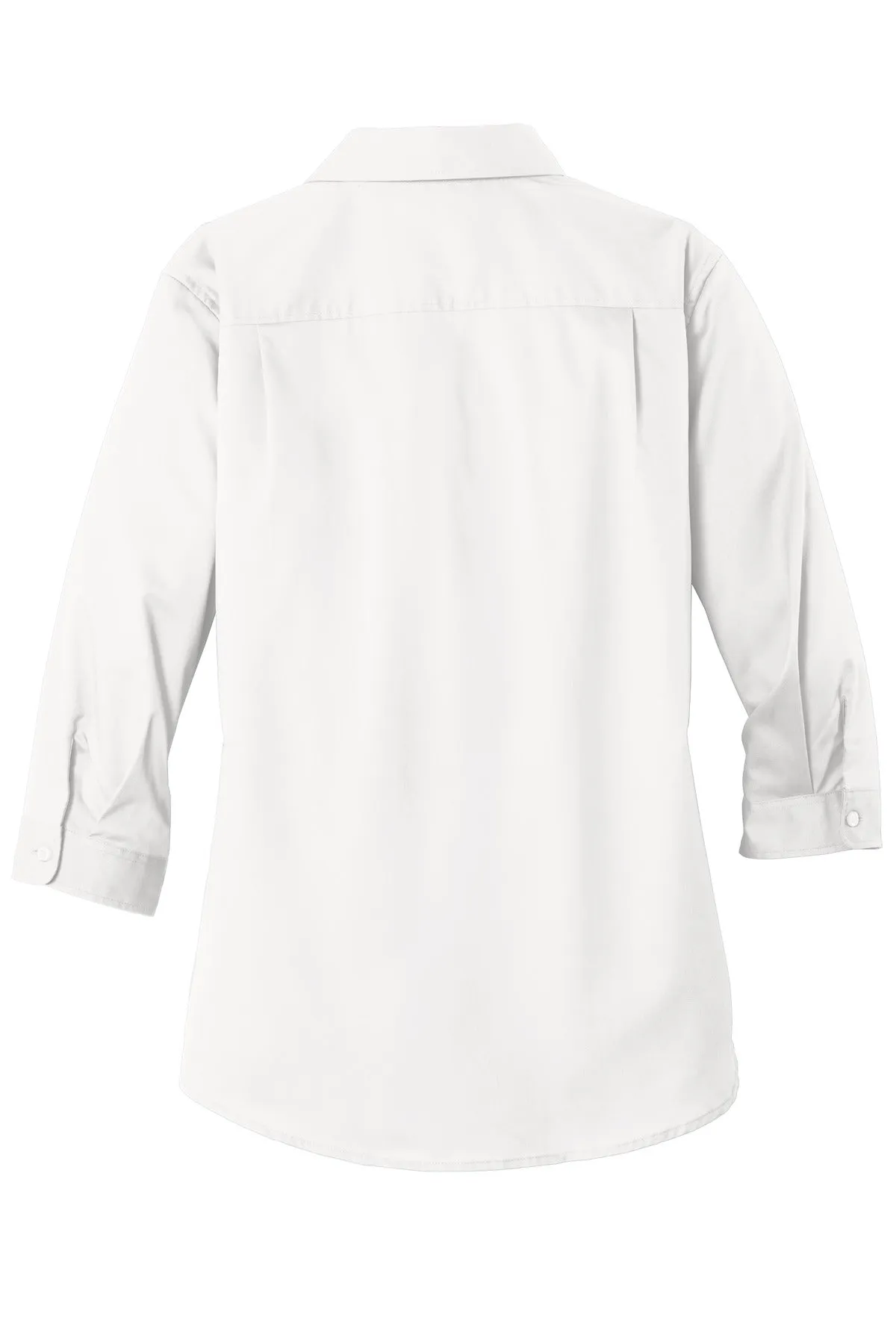 Port Authority Women's 3/4-Sleeve SuperPro Twill Shirt. L665 White