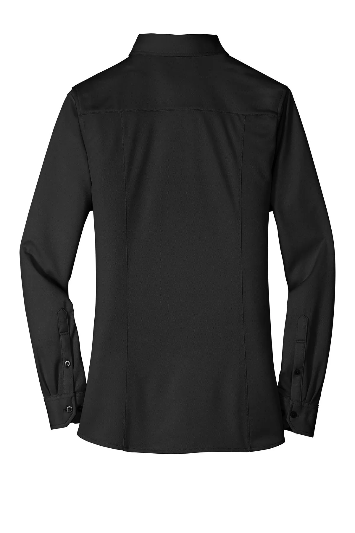 Port Authority Women's Dimension Knit Dress Shirt. L570 Black