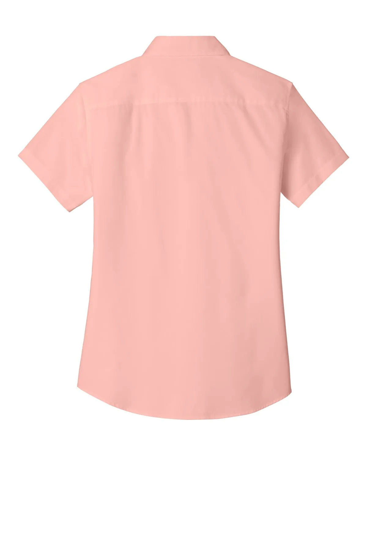 Port Authority Women's Short Sleeve Easy Care  Shirt.  L508 Light Pink