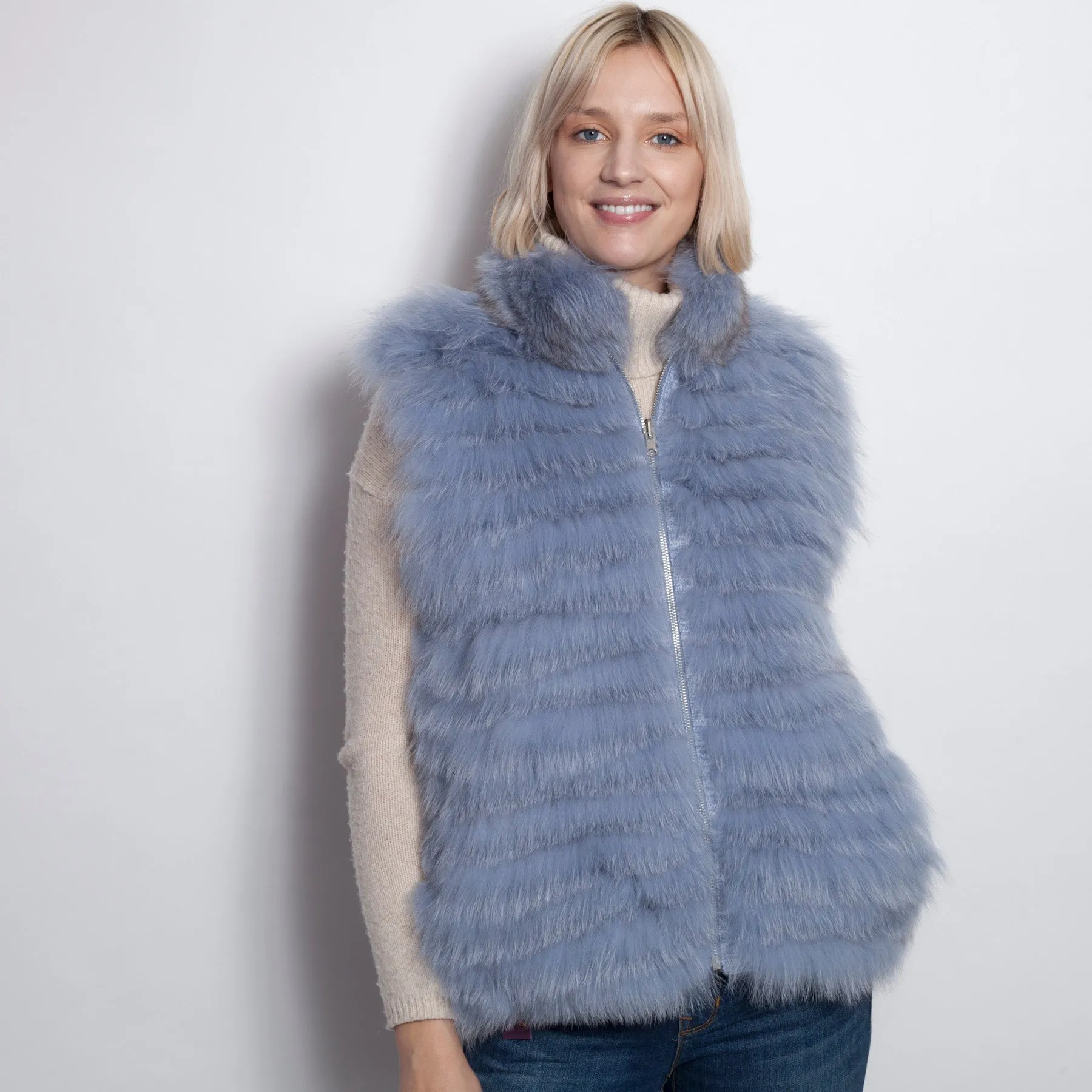 Powder Blue Shimmer Vest