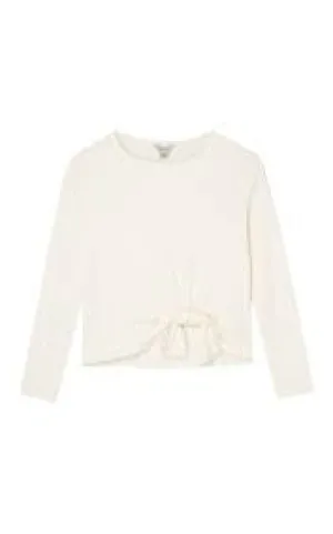 Presley Ponte Tie Front Top