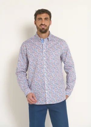 Printed poplin fancy shirt