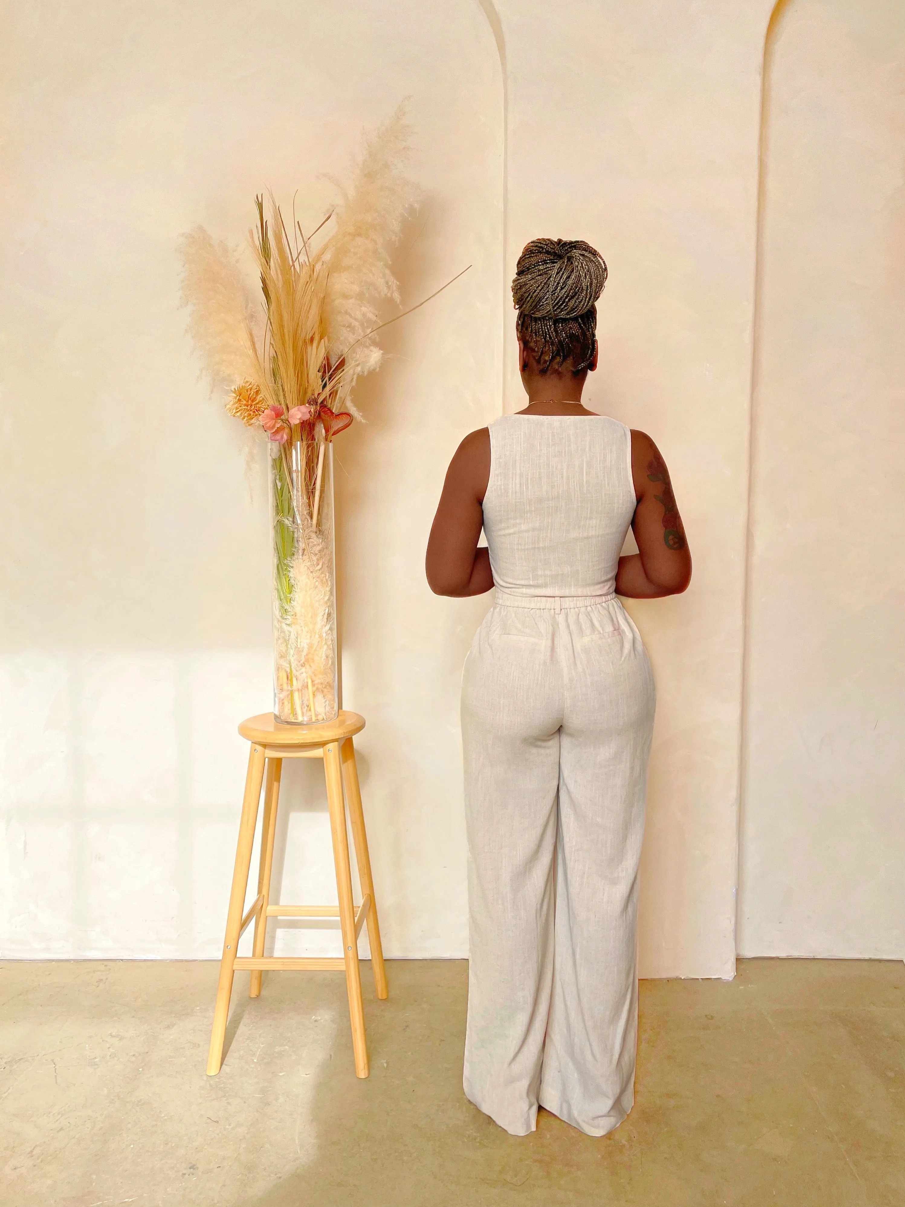 Problem Solved Linen Pant Set
