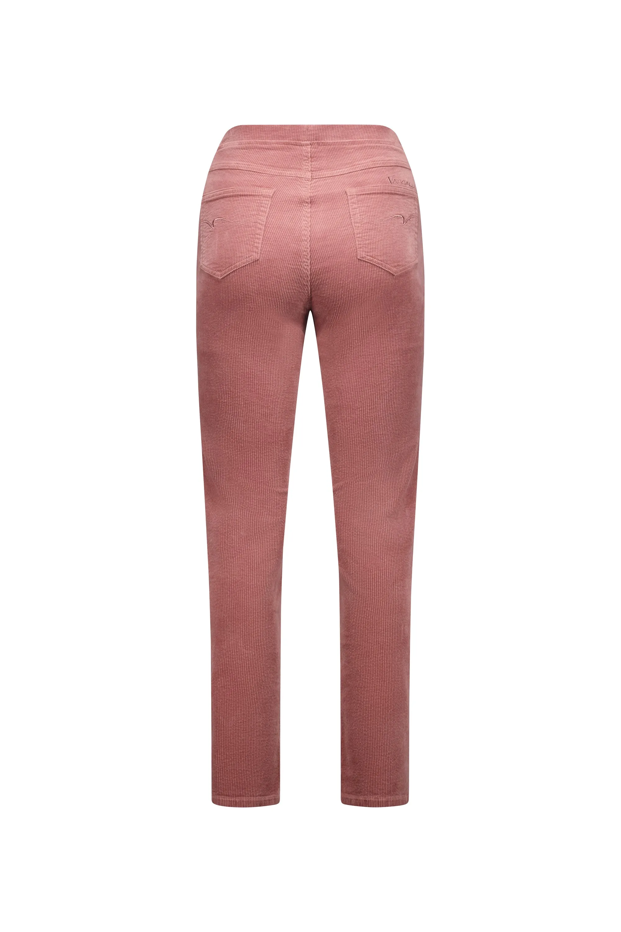 Pull On Cord Trousers - Rose