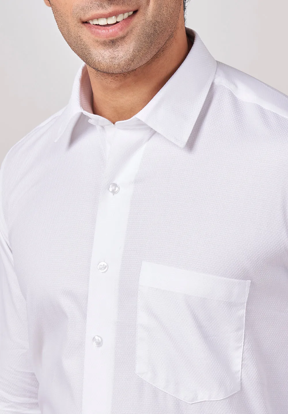 Pure Cotton Formal- Regular  Fit Shirt - 45149