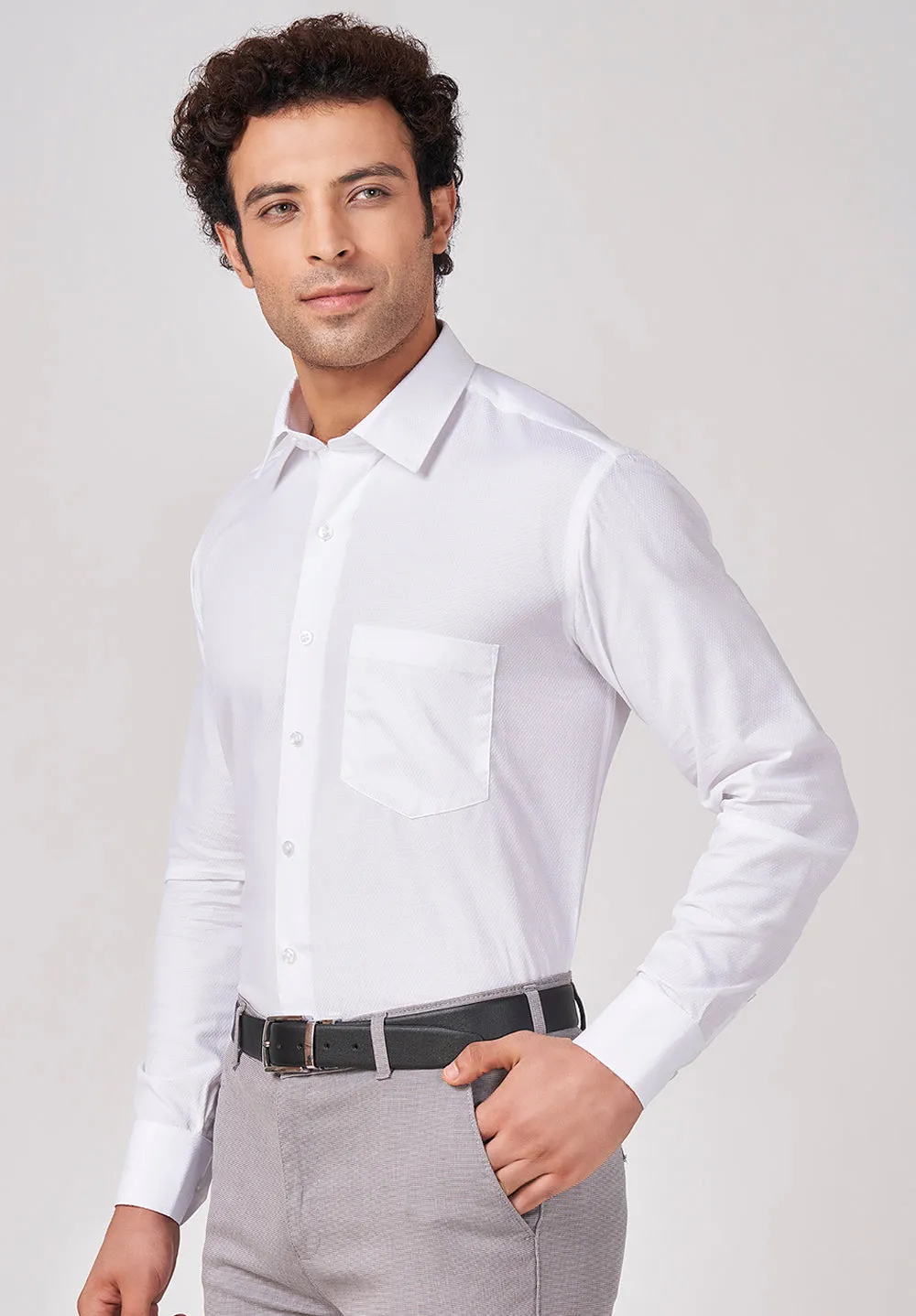 Pure Cotton Formal- Regular  Fit Shirt - 45149