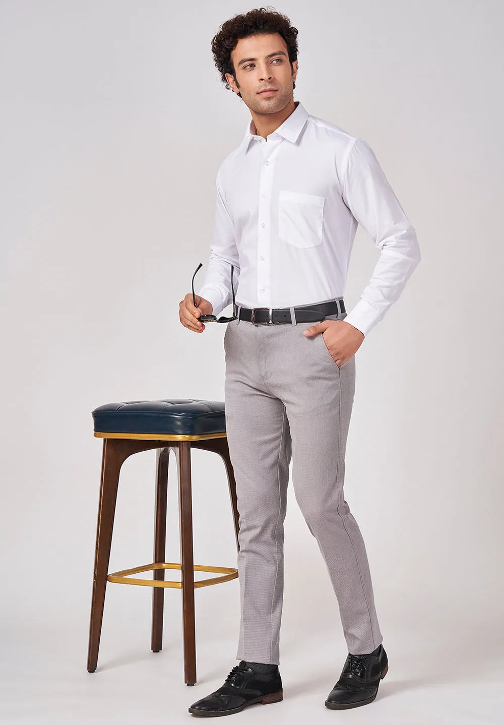 Pure Cotton Formal- Regular  Fit Shirt - 45149