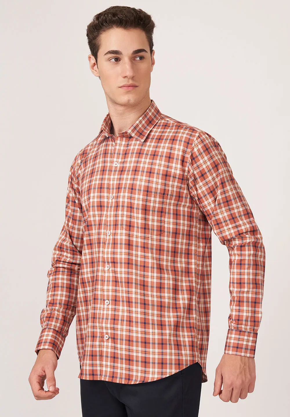 Pure Cotton Formal- Slim Fit Shirt- S43592