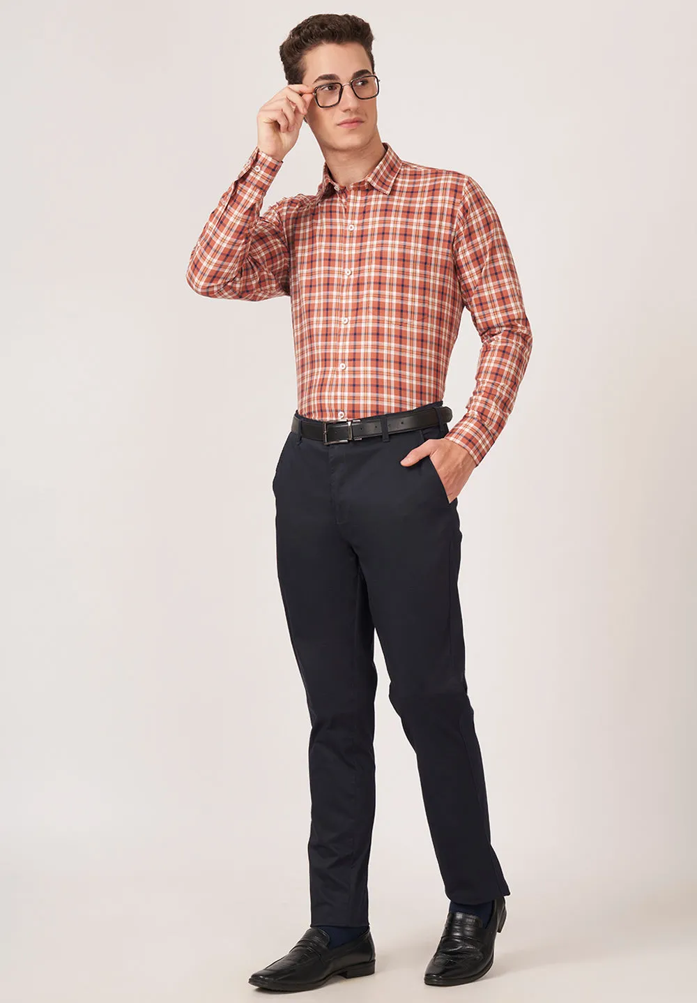 Pure Cotton Formal- Slim Fit Shirt- S43592
