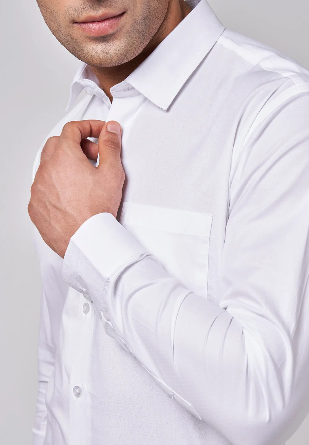 Pure Cotton Formal-slim Fit Shirt - S45147