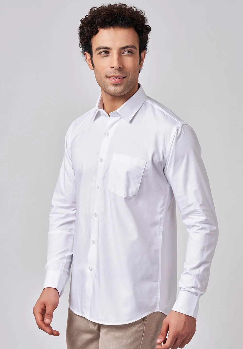 Pure Cotton Formal-slim Fit Shirt - S45147