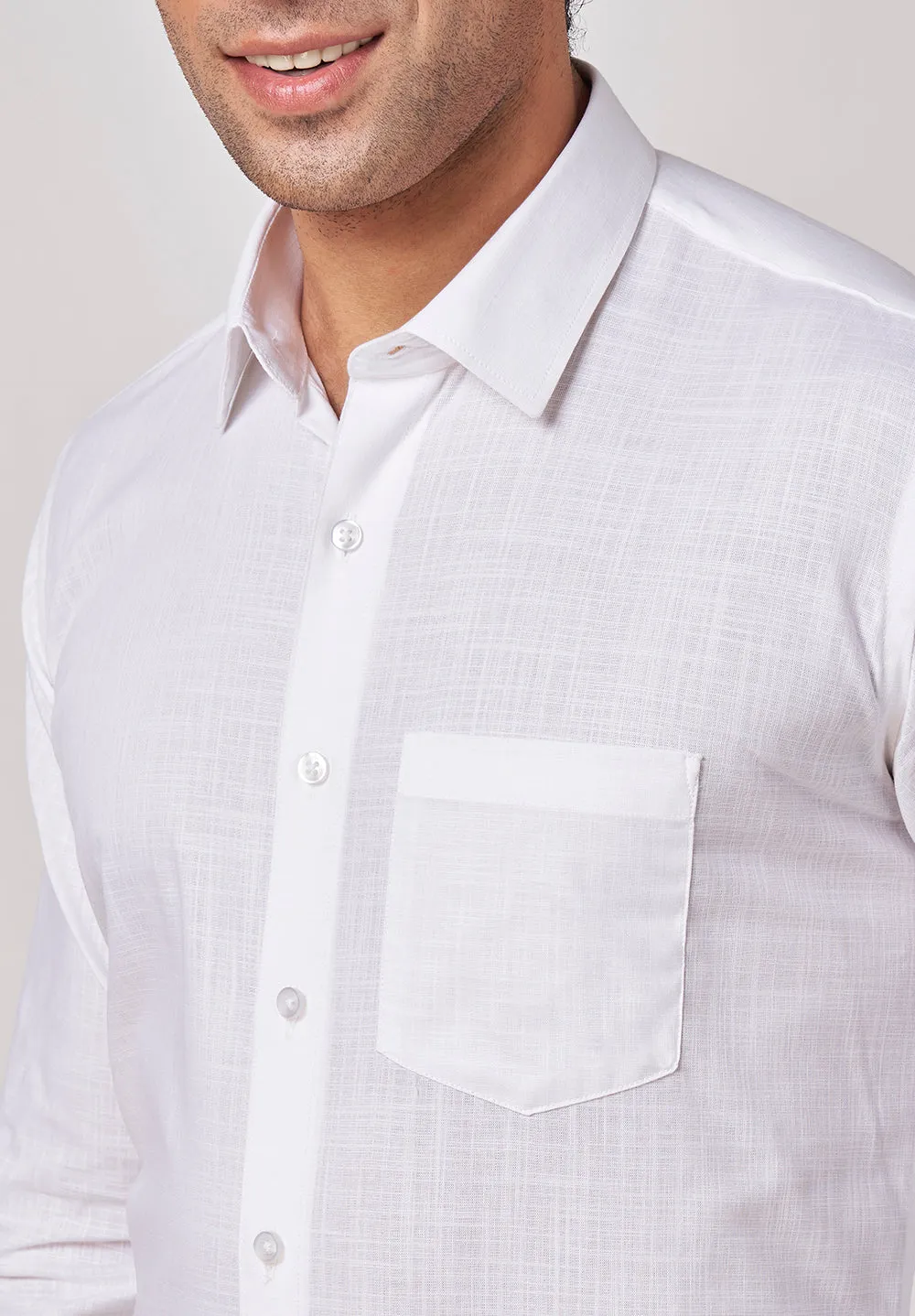 Pure Cotton Formal- Slim Fit Shirt - S45400
