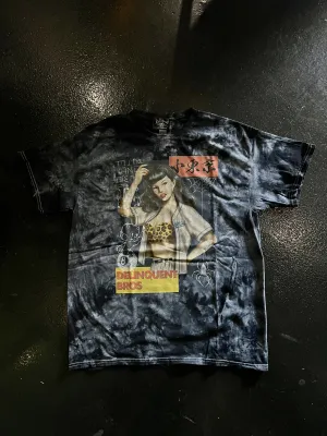 "Delinquent Mag" Tee in Tie Dye