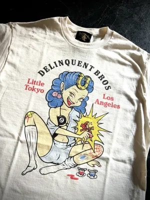 "Good Luck Babe" Tee in Natural