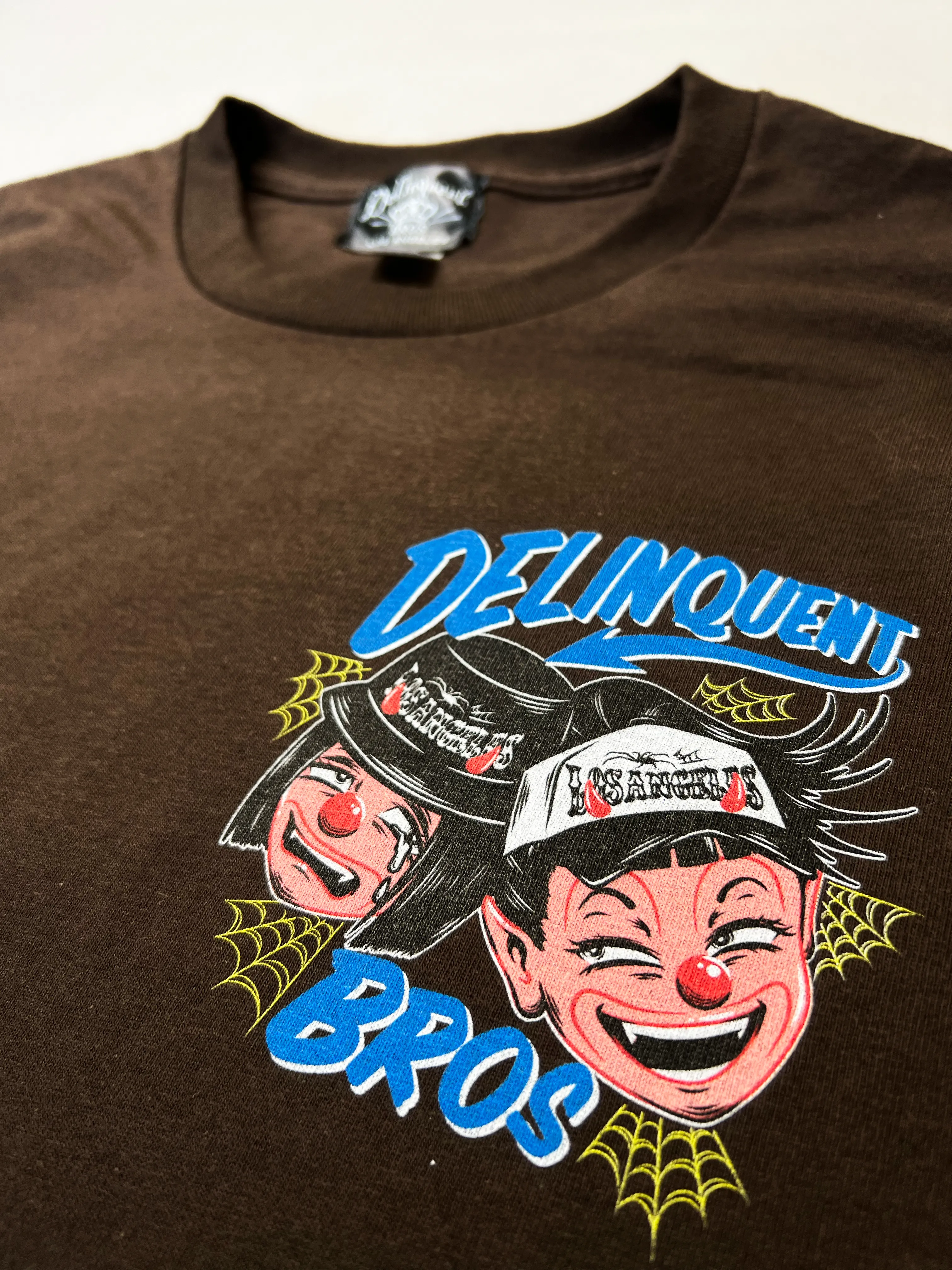 "Good times,Bad times" Tee in Brown