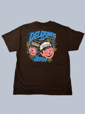 "Good times,Bad times" Tee in Brown