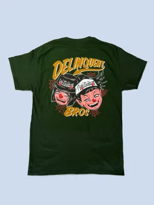 "Good times,Bad times" Tee in Forest green