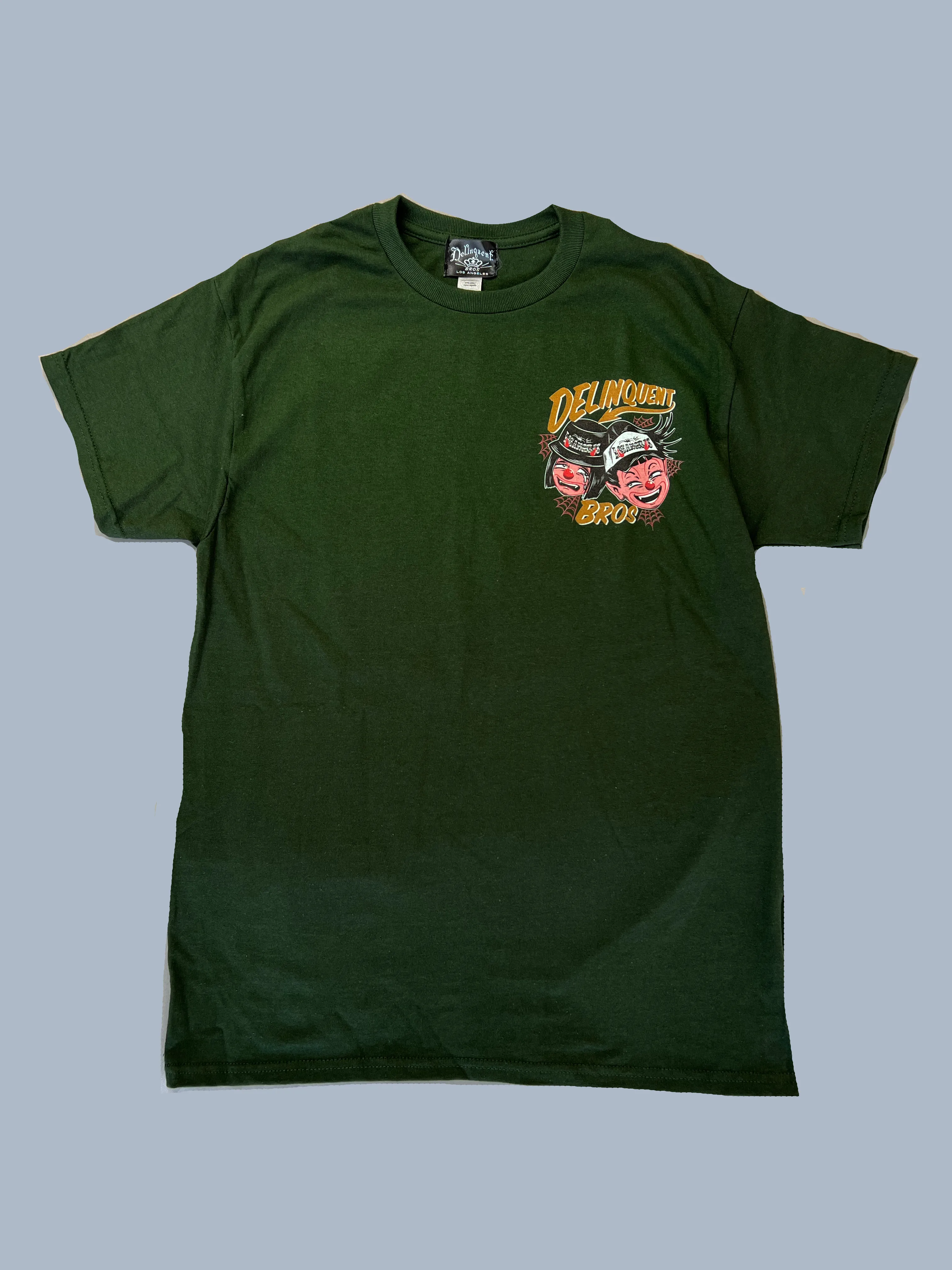 "Good times,Bad times" Tee in Forest green