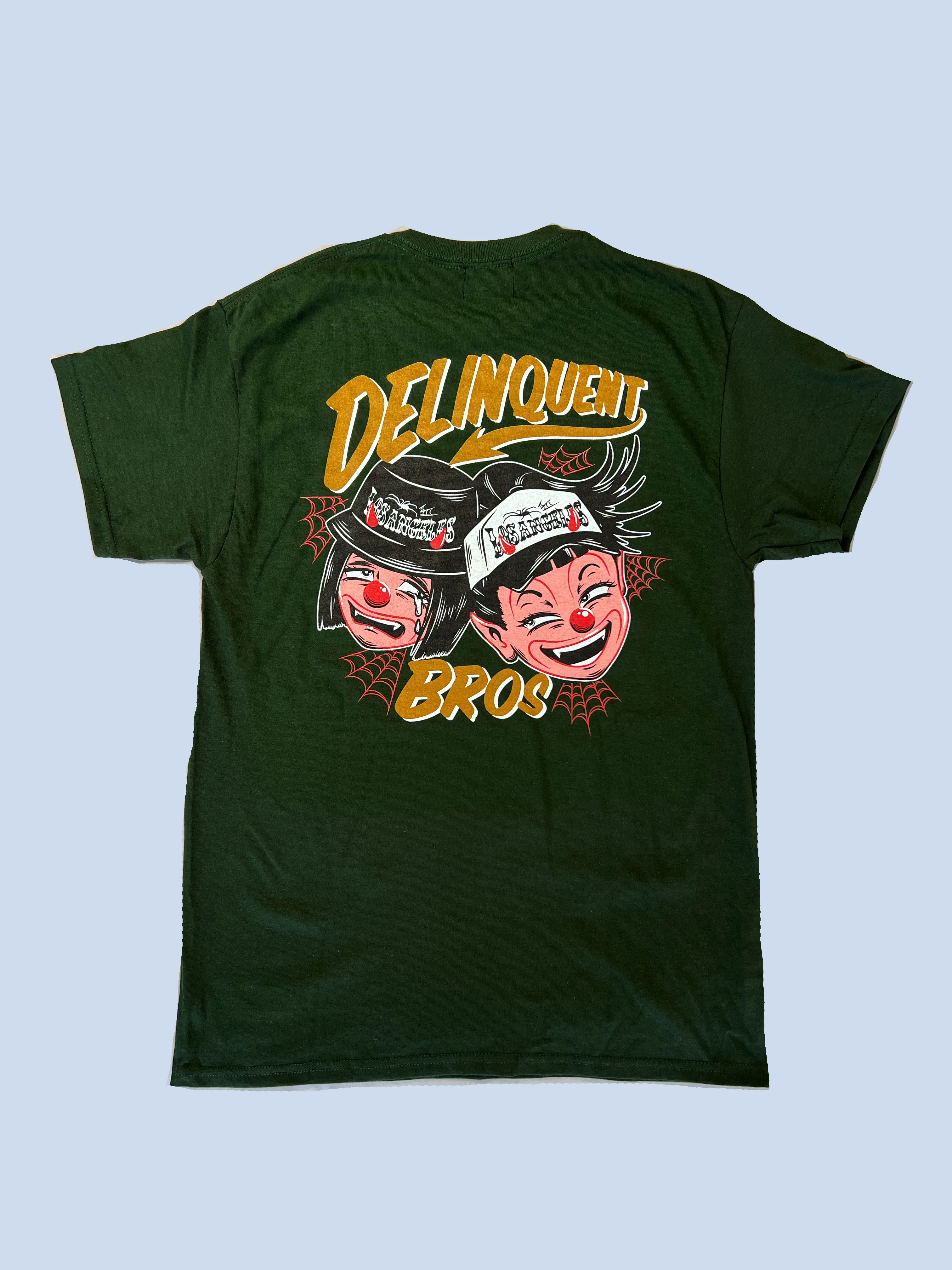 "Good times,Bad times" Tee in Forest green