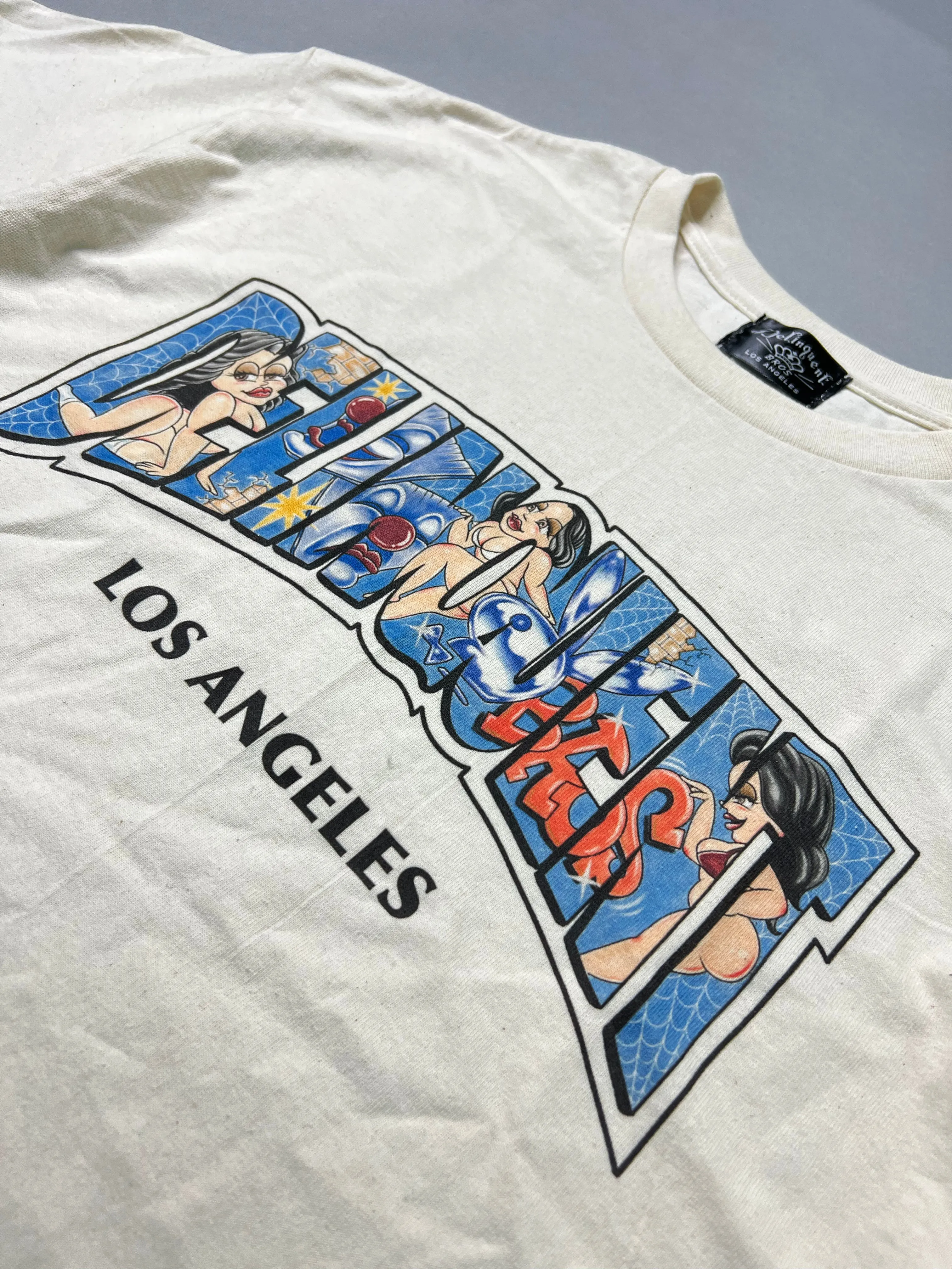 "Lost in the Old School" Tee in Natural