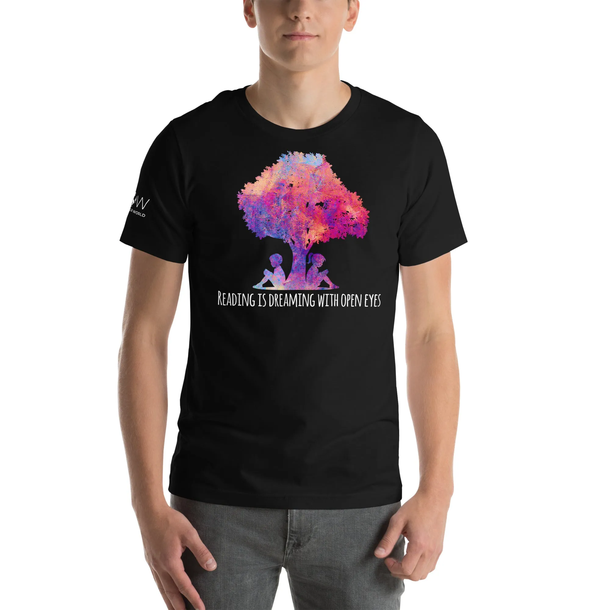 "Reading is Dreaming with Open Eyes" Men's T-Shirt