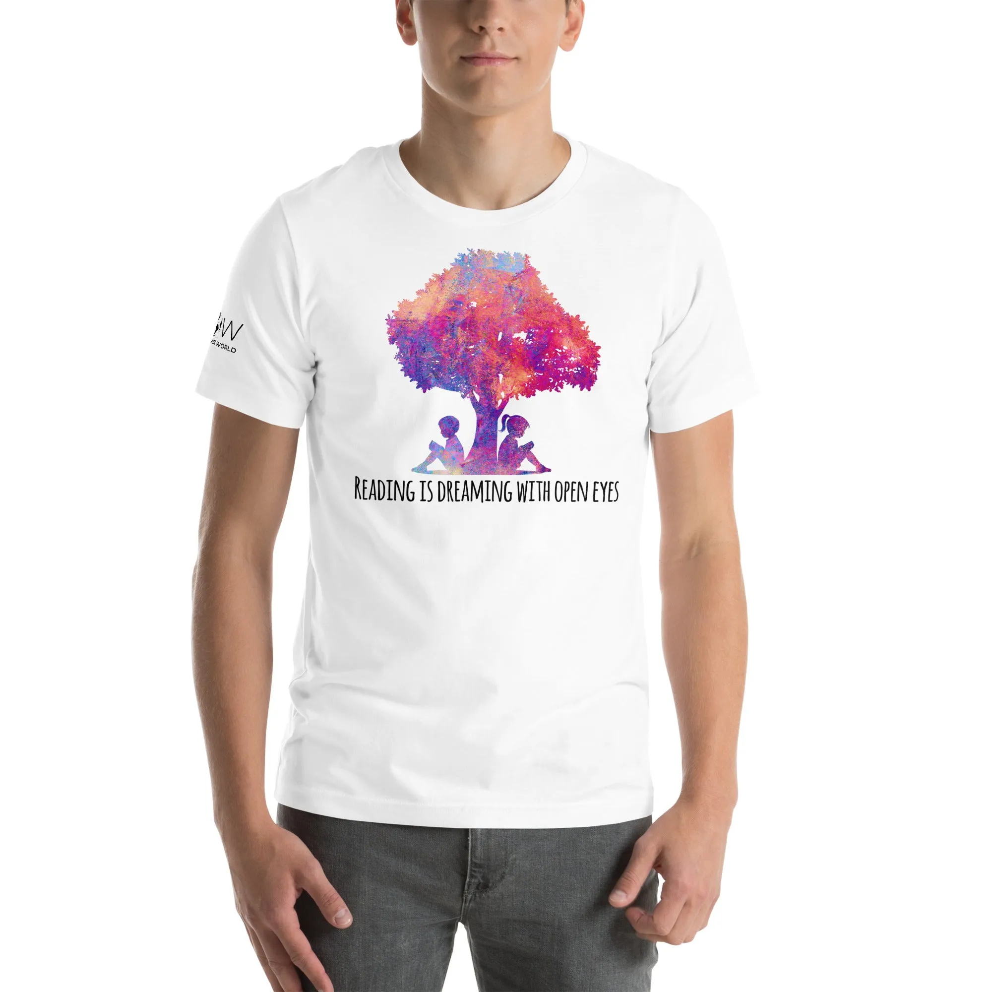 "Reading is Dreaming with Open Eyes" Men's T-Shirt