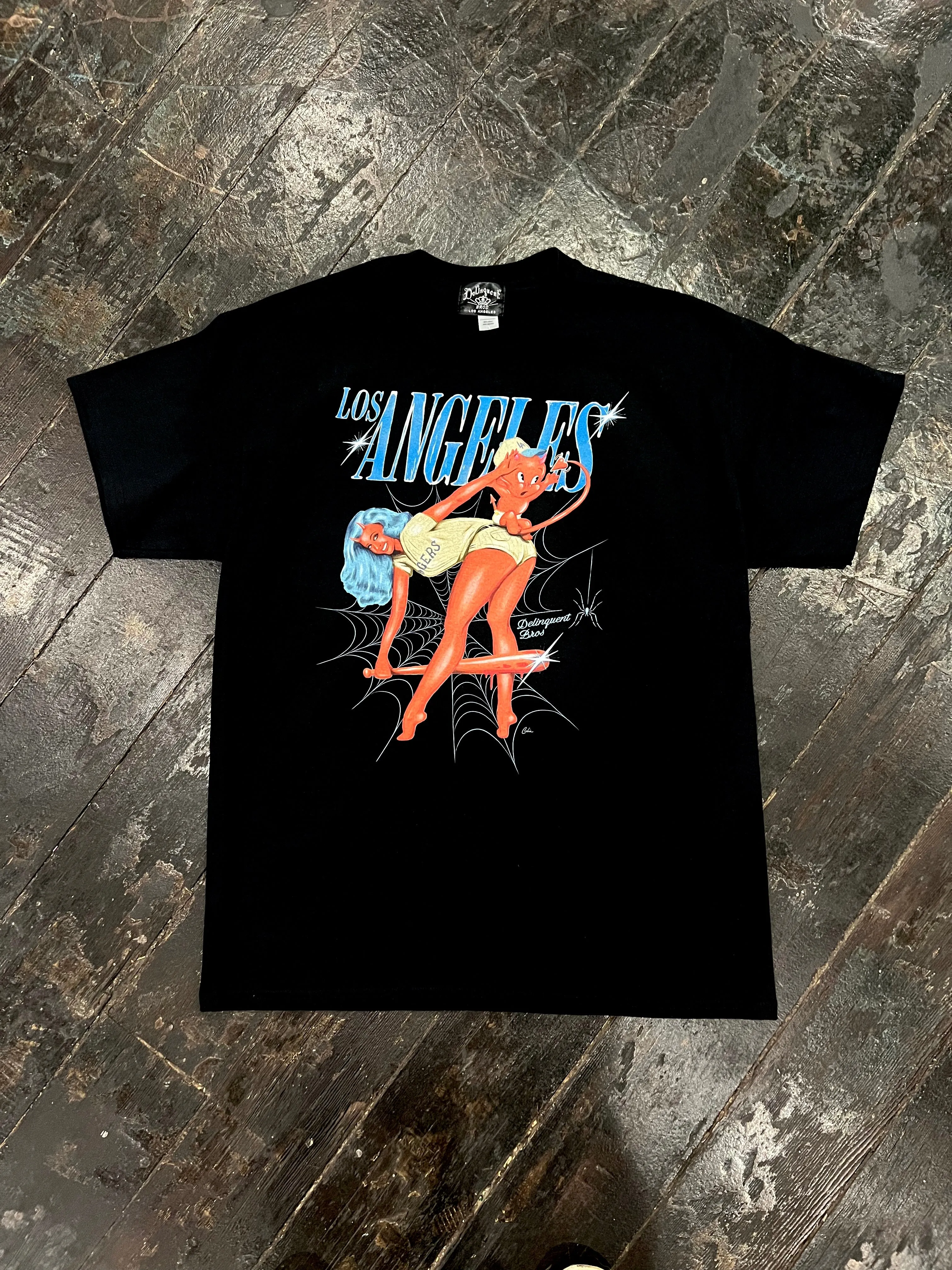 "Struck out of Luck" Tee in Black