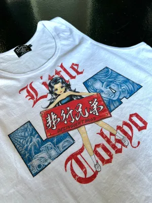 "Welcome to Little Tokyo" Tank Top in White