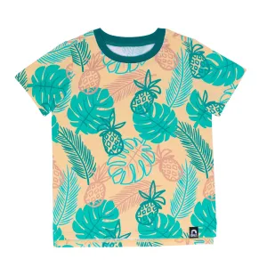 RAGS Short Sleeve Kids Tee - Tropical Pineapple