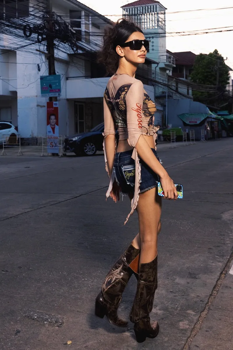 Rebel Denim Cutoff Shorts