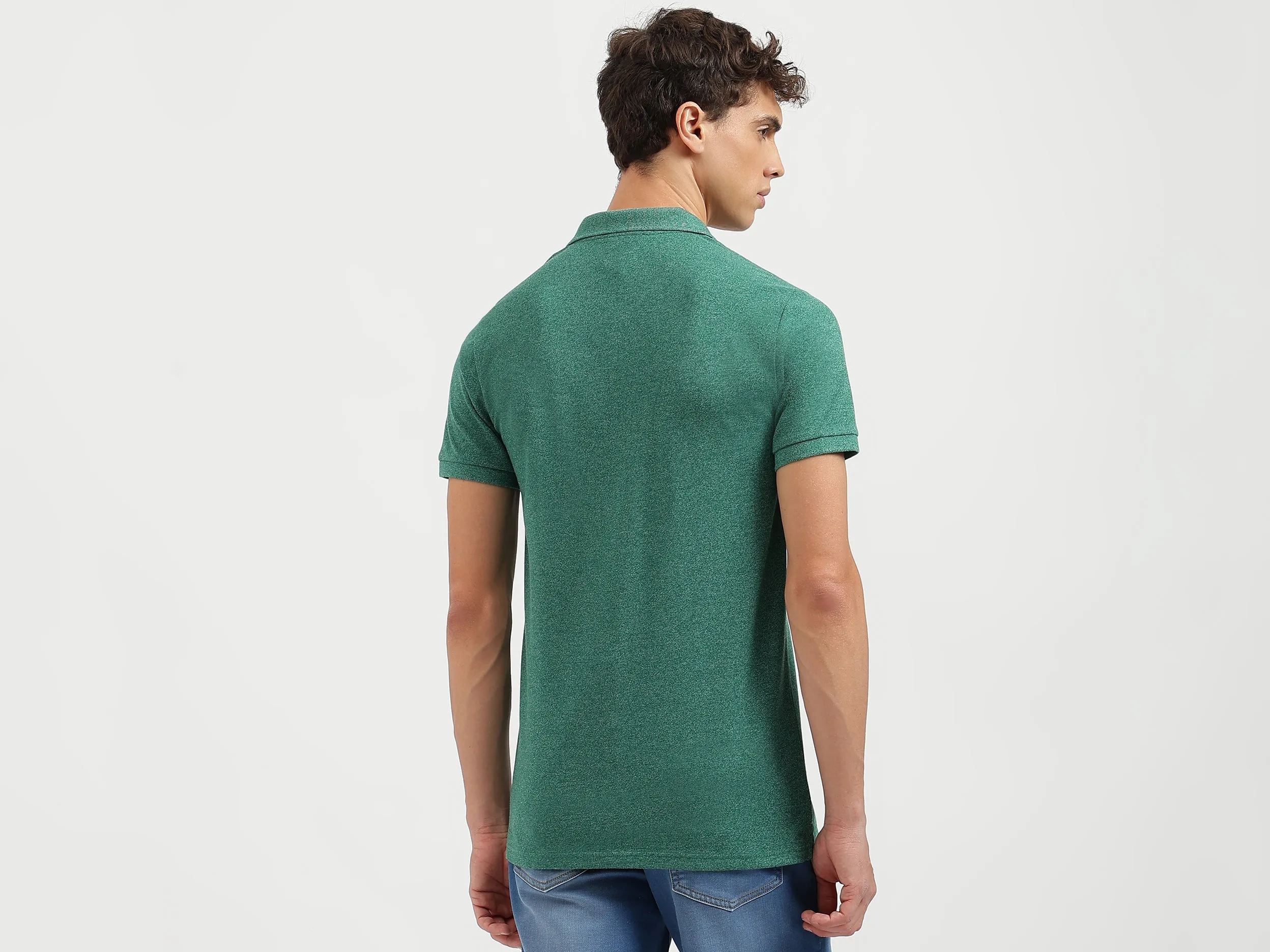 Regular Fit Collared Solid Polo T-Shirt