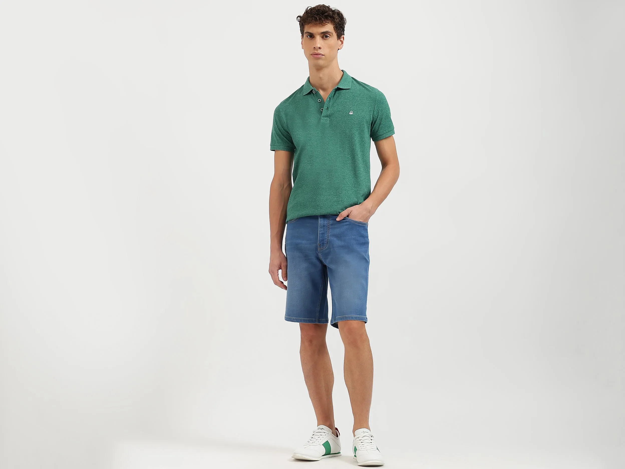 Regular Fit Collared Solid Polo T-Shirt