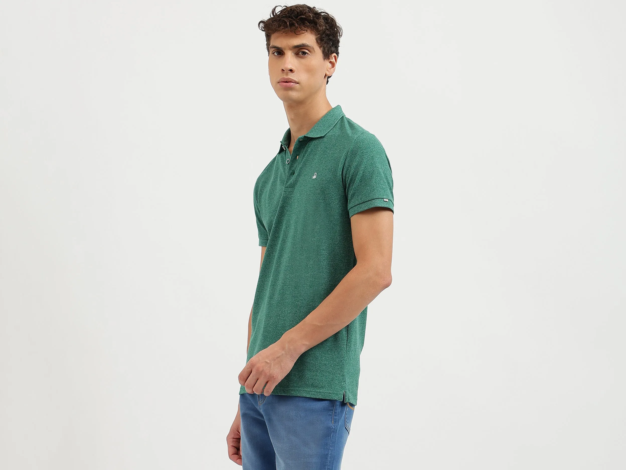 Regular Fit Collared Solid Polo T-Shirt
