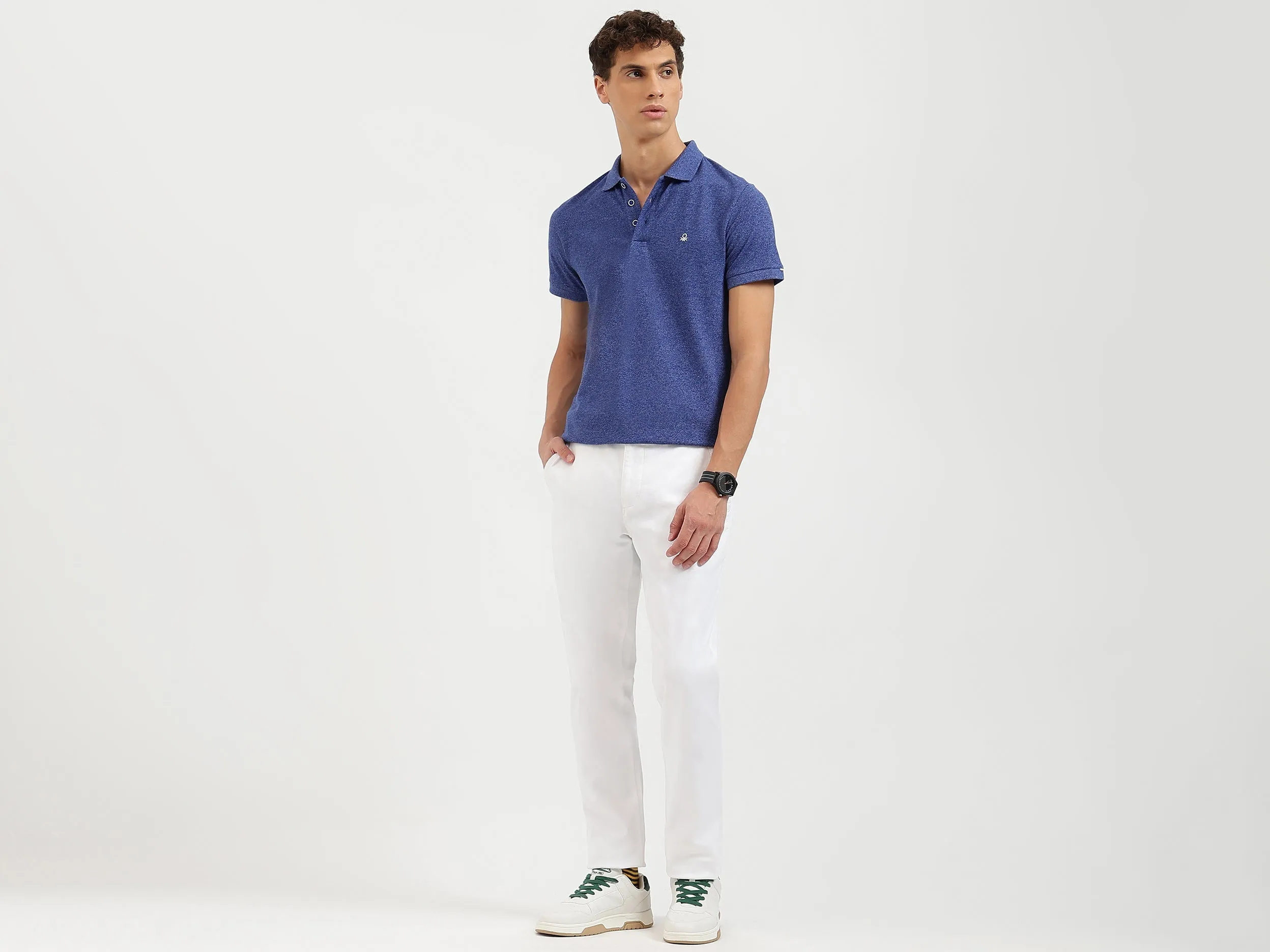 Regular Fit Collared Solid Polo T-Shirt