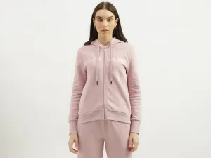 Regular Fit Hood Solid Sweatshirt