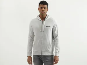 Regular Fit Hooded Solid Sweatshirt