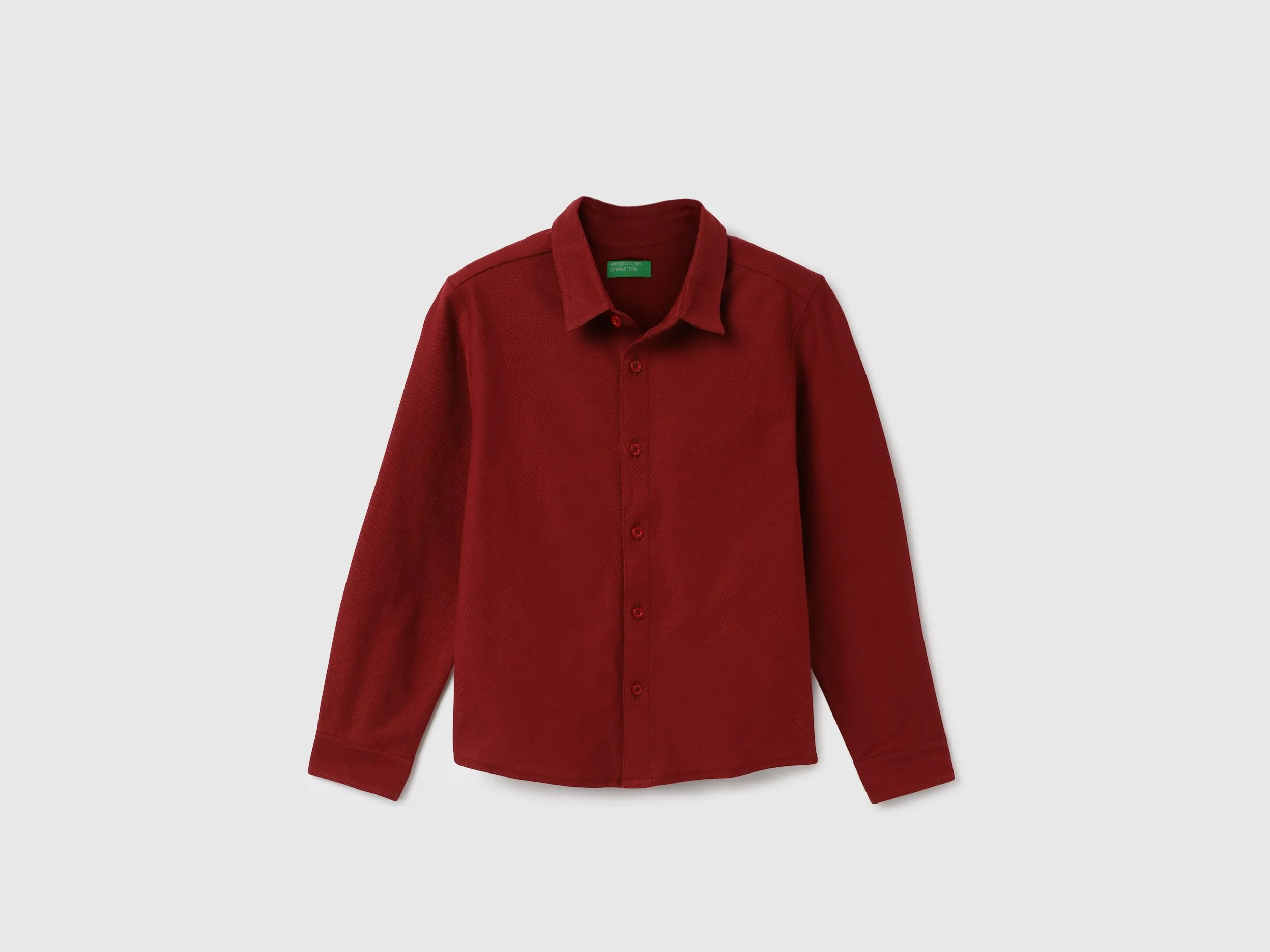 Regular Fit Speared Collar Solid Shirt
