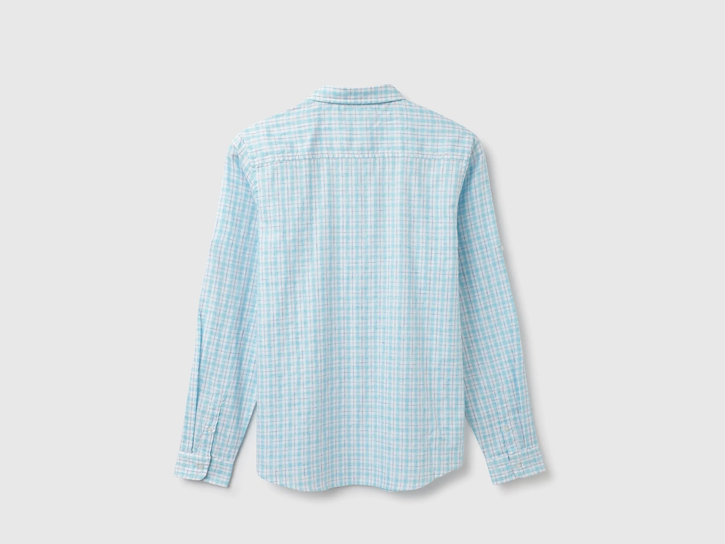 Regular Fit Spread Collar Checkered Shirts