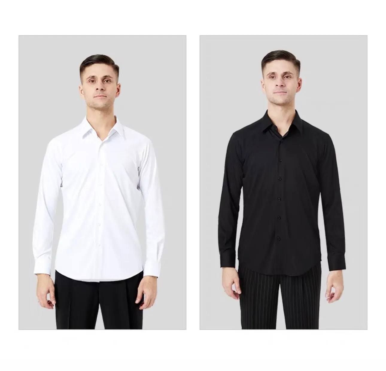 Regular loose  Shirt white / black