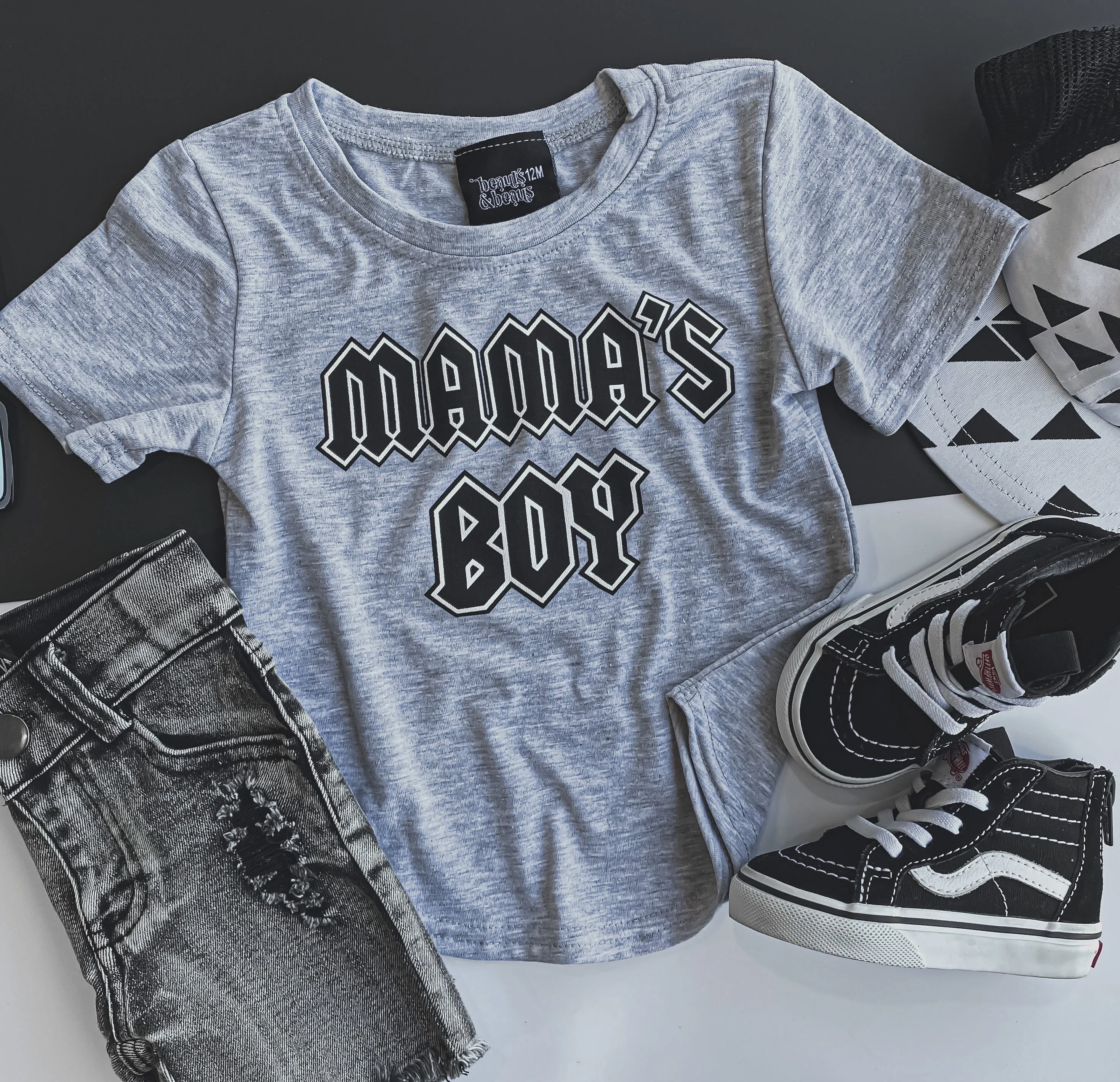 RESTOCK: rocker mama's boy tee