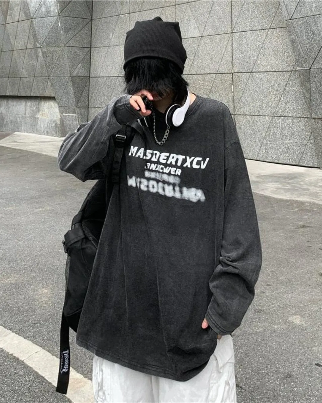 Retro Print Loose Tee MJM0010