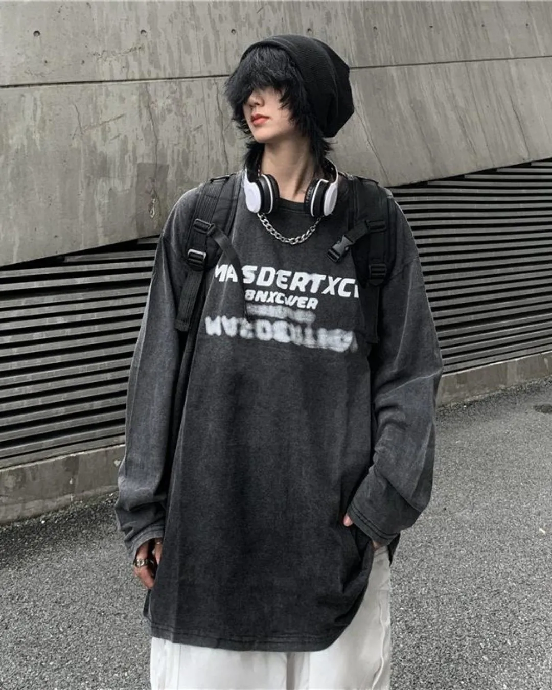 Retro Print Loose Tee MJM0010